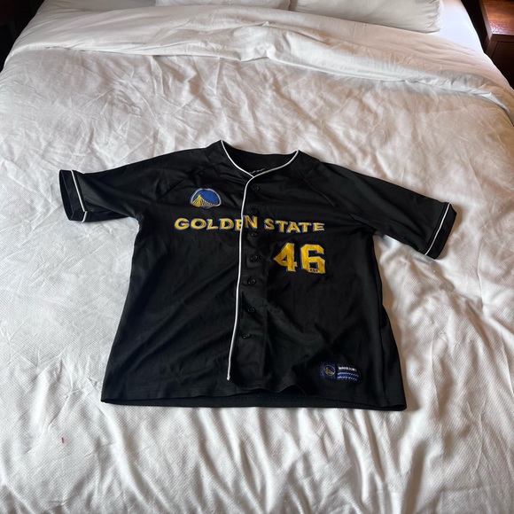 Golden state warriors baseball button up jersey men’s small - Picture 1 of 2